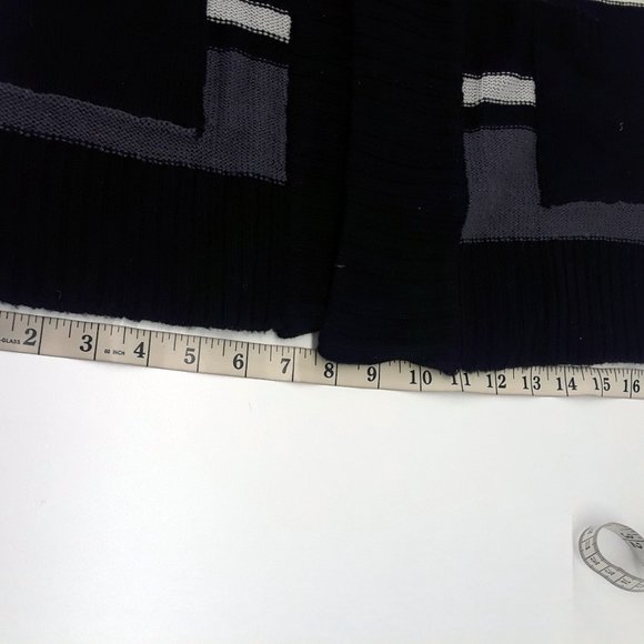 New Ladies Open front Stripes Sweater Cardigan With Pocket - Picture 9 of 9